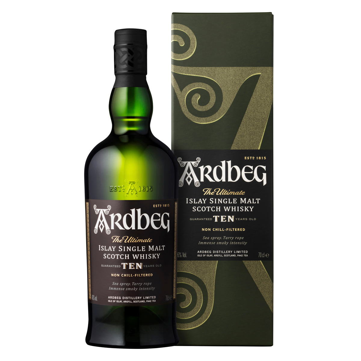 ARDBEG 10 AÑOS WHISKY 700 CC – El Mundo del Vino