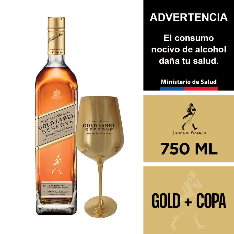 WHISKY JOHNNIE WALKER GOLD LABEL RESERVE 750 ML