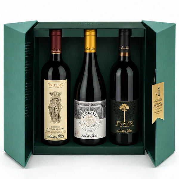 SANTA RITA FORBES PREMIUM BOX - FLORESTA, TRIPLE C, PEWEN DE APALTA