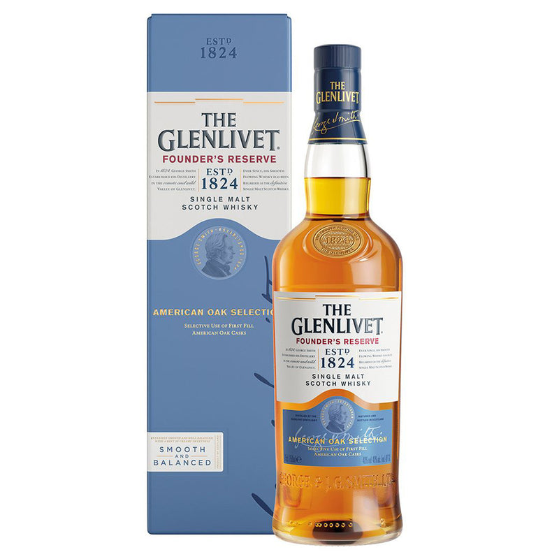 THE GLENLIVET FOUNDERS RESERVE 40 GL 750 ML