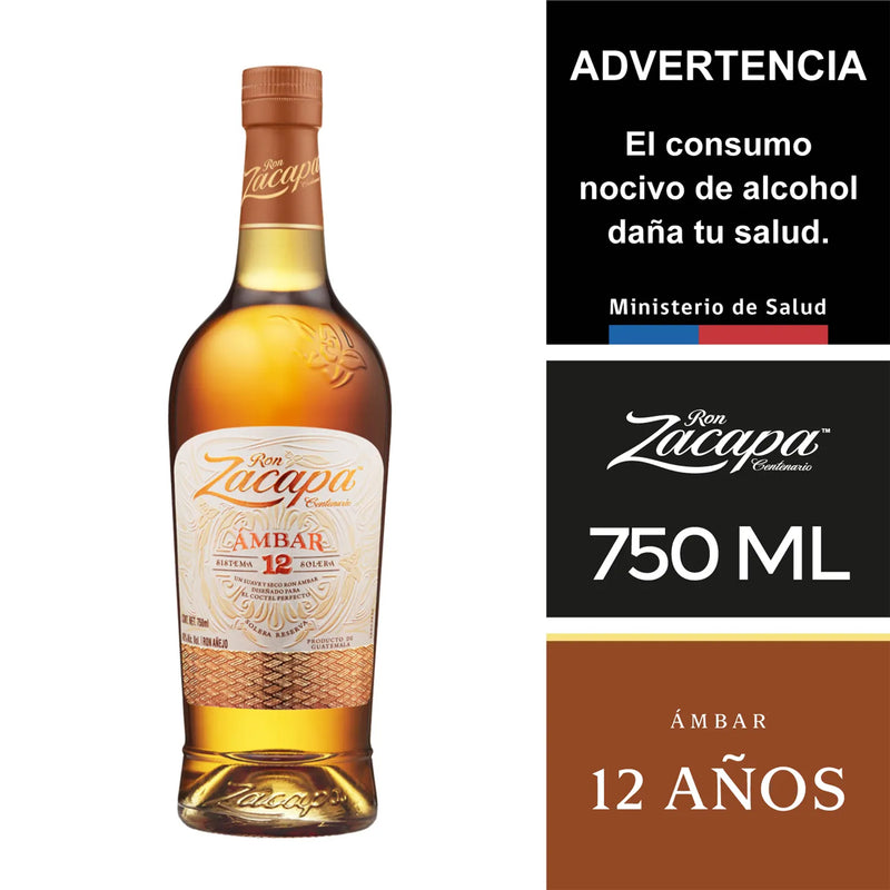 RON ZACAPA AMBAR 750 ML