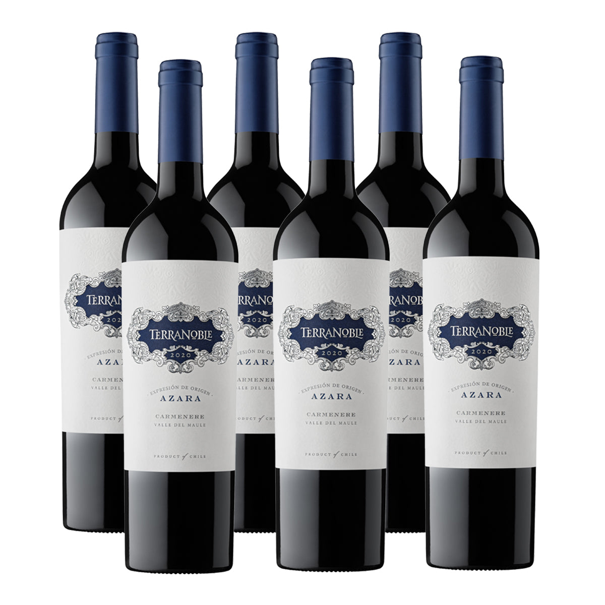 CAJA X 6 TERRANOBLE AZARA CARMENERE 750 ML