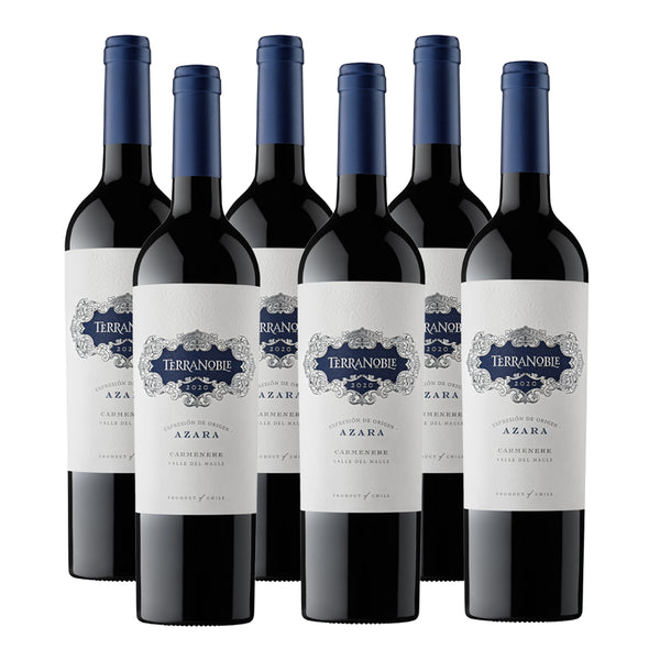 CAJA X 6 TERRANOBLE AZARA CARMENERE 750 ML