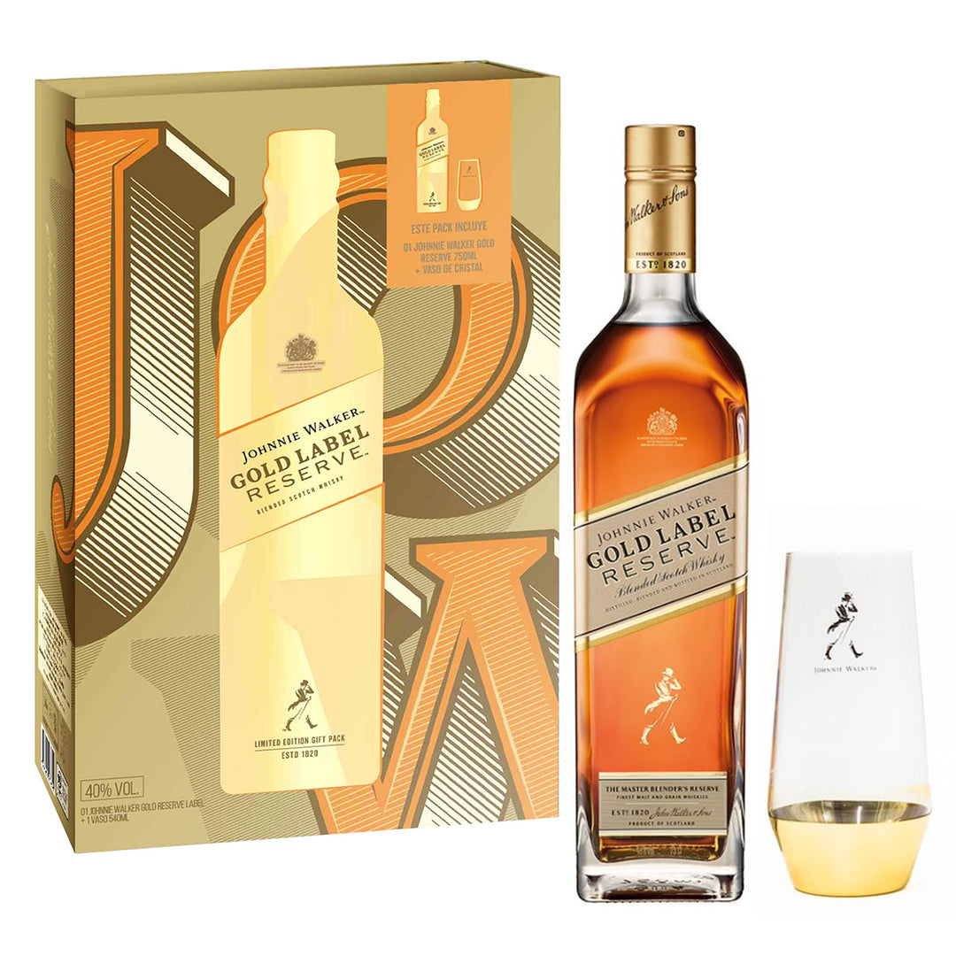 JOHNNIE WALKER GOLD 750 ML + FREE GLASS – El Mundo del Vino