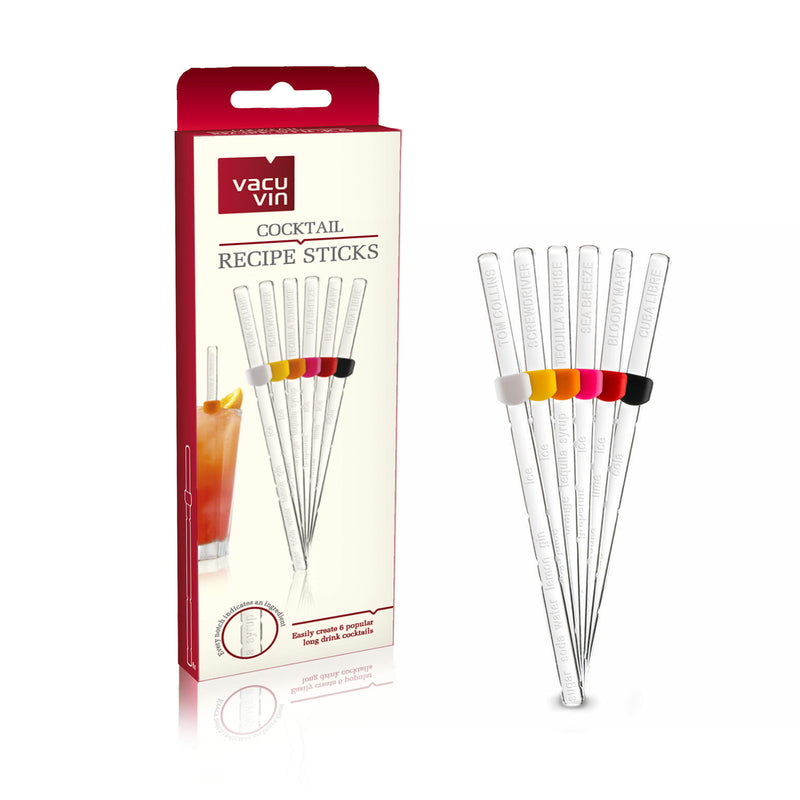 RECIPE STICKS COCKTAIL SET OF 6