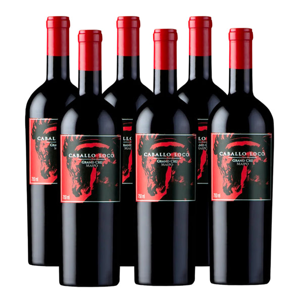 Pack x6 VALDIVIESO CABALLO LOCO GRAND CRU MAIPO MEZCLA TINTA 750 ML
