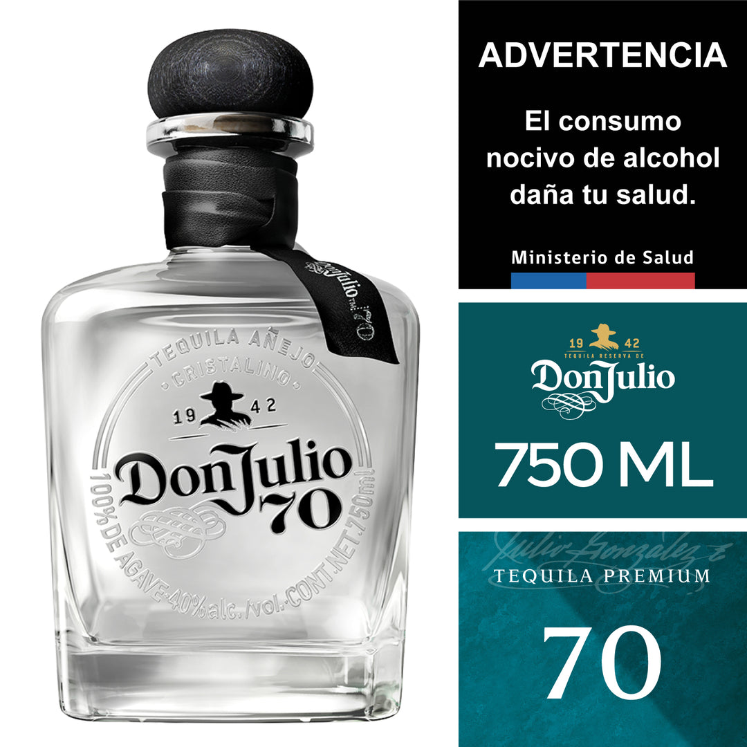 TEQUILA DON JULIO 70 AÑOS 700 ML – El Mundo del Vino