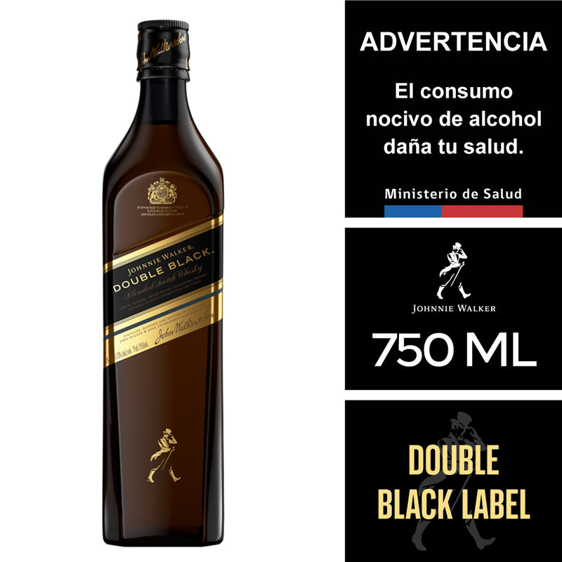 JOHNNIE WALKER DOUBLE BLACK 750 ML