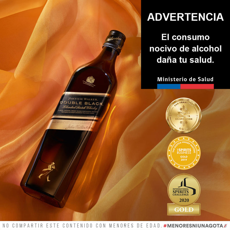 JOHNNIE WALKER DOUBLE BLACK 750 ML