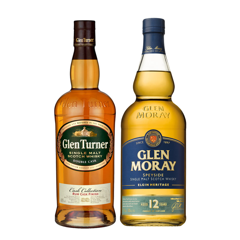 PACK GLEN TURNER RUM CASK + GLEN MORAY 12YO