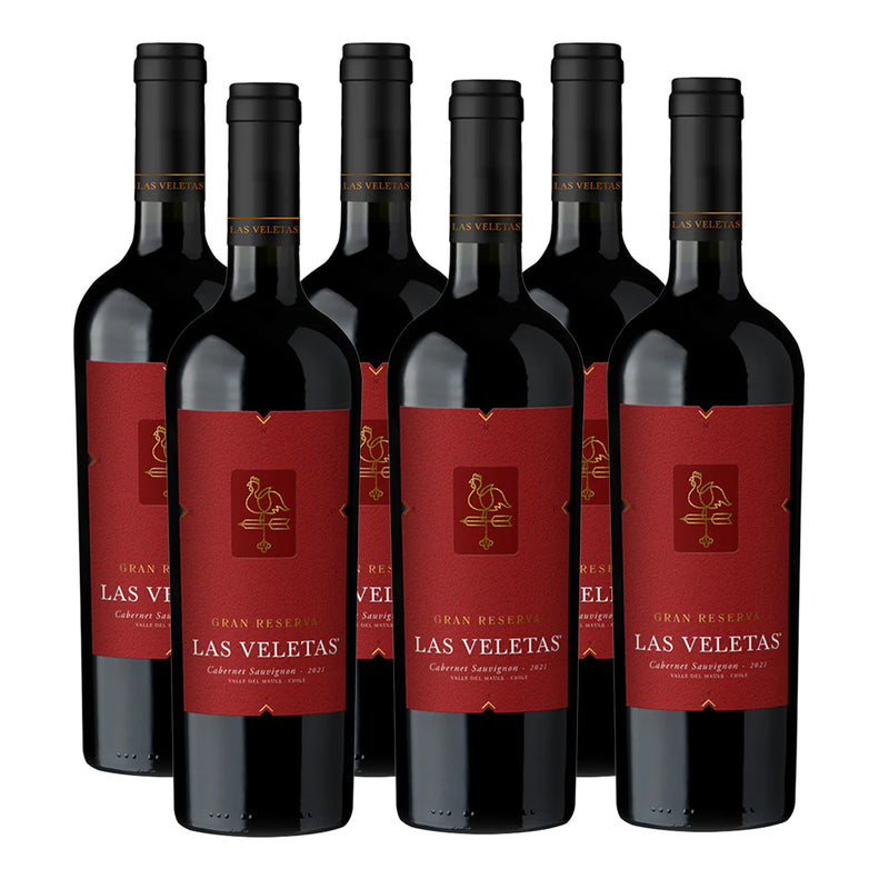 CAJA X 6 LAS VELETAS GRAN RESERVA CS 750 ML